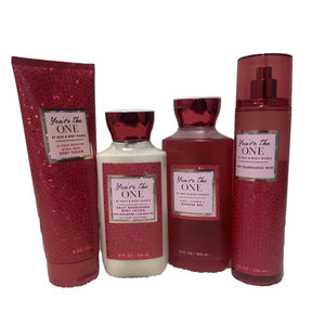 Bath & Body Works You're The One Set Of 4 Items Gel, Lotion,cream &mist